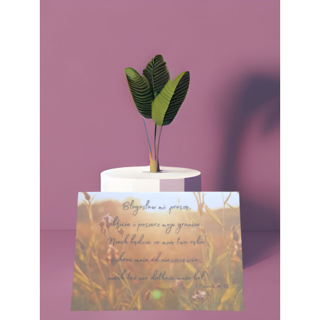 Kartka z wersetam